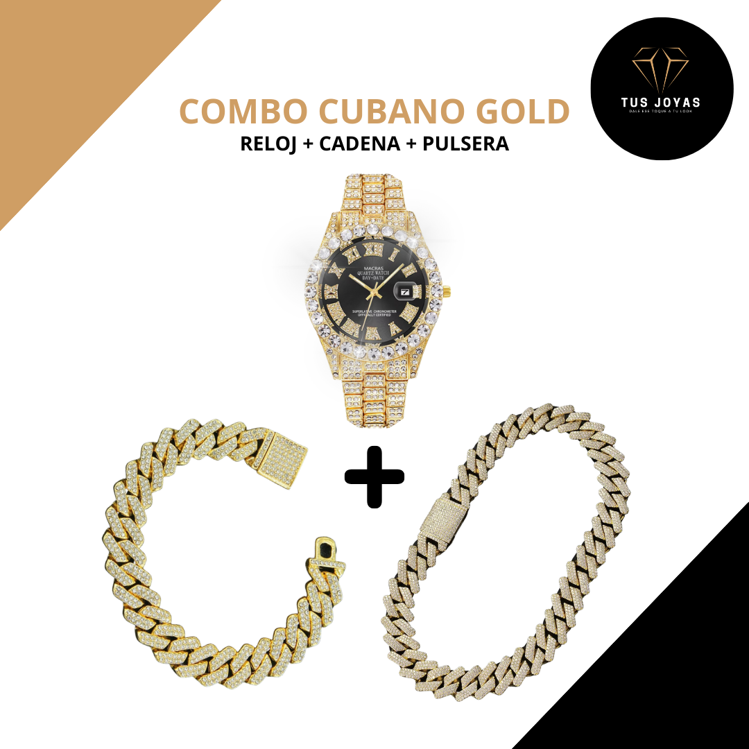 Combo Reloj + Cadena + Pulsera 💎