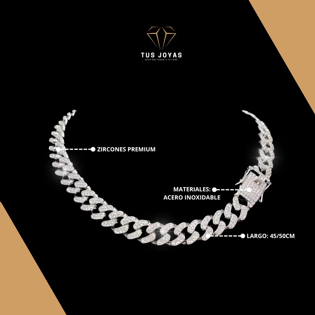 Cadena Cubana Endiamantada.💎