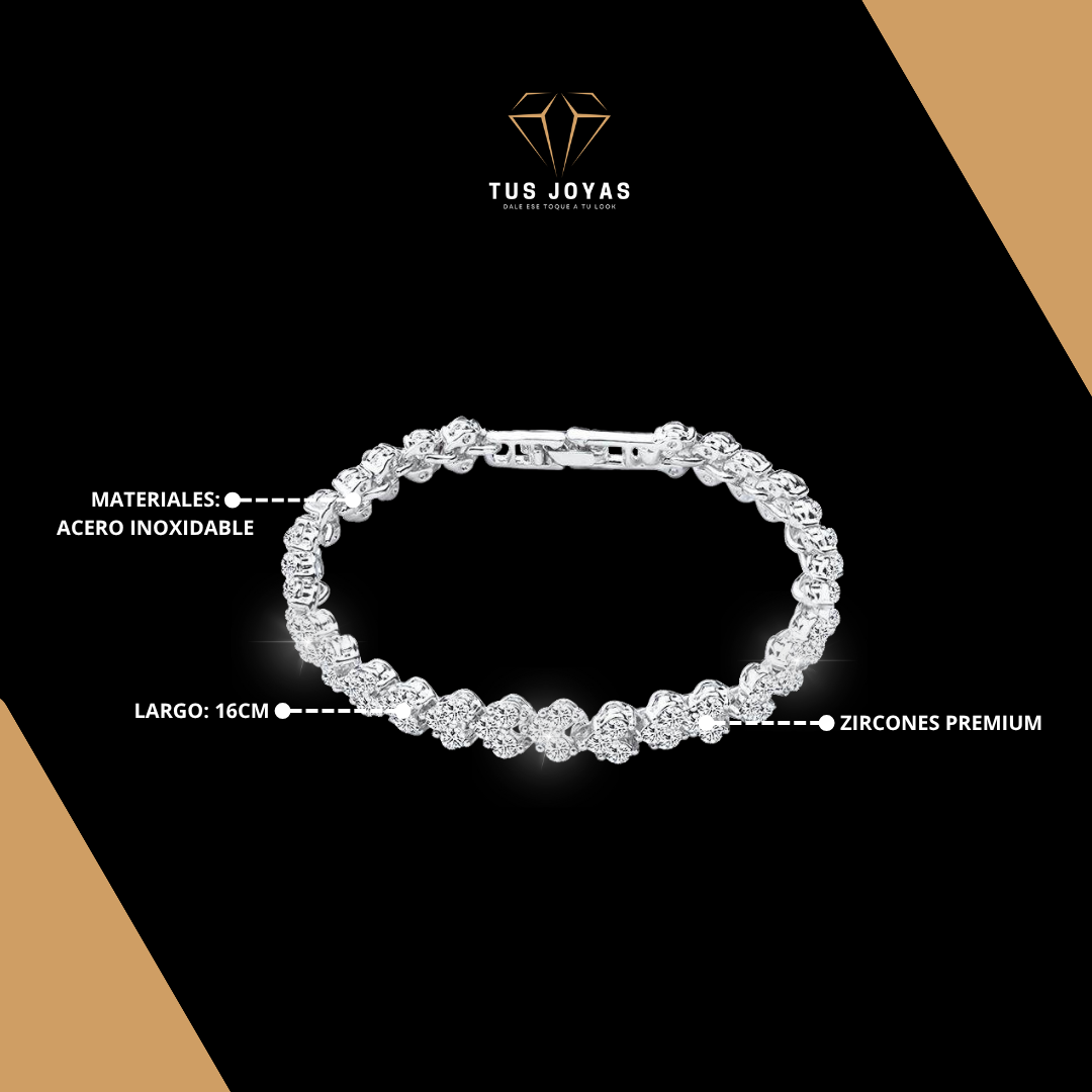 Pulsera CORAZON Diamantes.💎