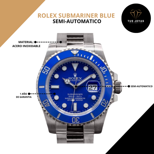 Rolex Submariner BLUE de lujo ⌚️