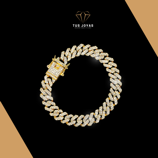 Pulsera Cubana ICE GOLD 💎